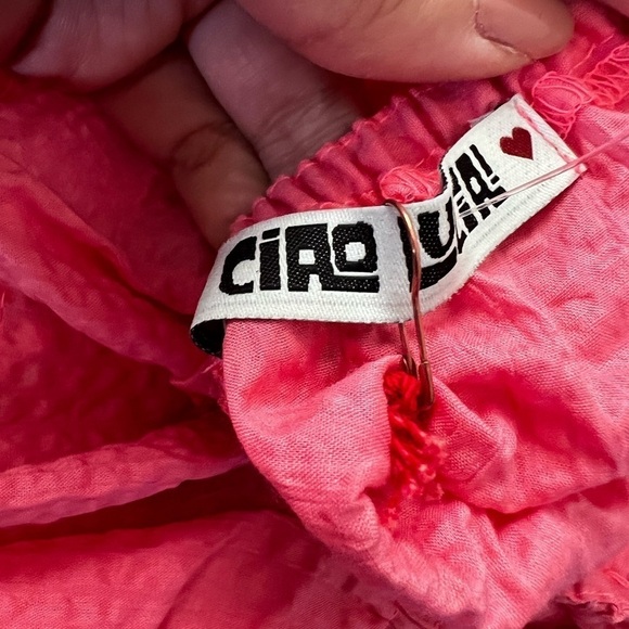 NWT CIAO LUCIA Ruffled Cropped Top Pink Sz L - Picture 4 of 7